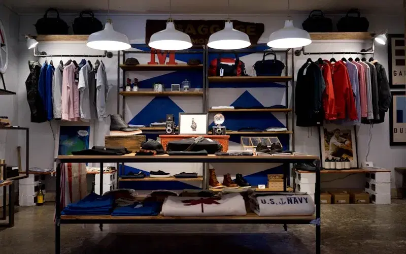 Retail merchandiser auditing shelf display and stock in a store