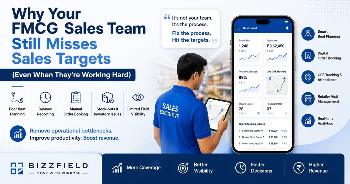 Why Your FMCG Sales Team Still Misses Sales Targets (Even When They're Working Hard)