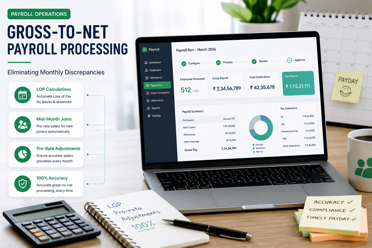 Gross-to-Net Payroll Processing: Eliminating Monthly Discrepancies